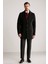 Siyah Merino Yün Triko Palto 1