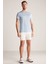 Bisiklet Yaka Açık Mavi Basic T-Shirt 2