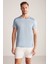 Bisiklet Yaka Açık Mavi Basic T-Shirt 5