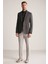 Keten-Yün Karışım Siyah Yazlık Blazer Ceket 2