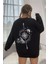 Only Trendwear Unisex Pusula Sırt Baskılı Bisiklet Yaka Sweatshirt 2