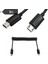 Spiral Sarmal Mikro USB B 5pin M - Mini USB B 5pin Erkek Adaptör Adaptör Kablosu 1m 3ft (Yurt Dışından) 1