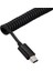 Spiral Sarmal Mikro USB B 5pin M - Mini USB B 5pin Erkek Adaptör Adaptör Kablosu 1m 3ft (Yurt Dışından) 4