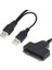 Yeni USB 2.0 - 2.5 Inç 22 7+15 Seri Ata Sata 2.0 Hdd/ssd Tat USB Adaptörü Dönüştürücü Tat - USB Kablosu Adaptörü SSD (Yurt Dışından) 2