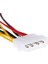 1 Adet 4-Pin Molex 3-Pin Fan Güç Kablosu Adaptör Konnektörü 12 V * 2 / 5 V * 2 Bilgisayar Soğutma Fanı Kabloları Cpu Pc Kasa Fanı (Yurt Dışından) 4