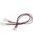 Kasa Fanı Ayırıcı Kablo, 3/4pin Uzatma Kabloları Güç Dönüştürücü Adaptörler (1'li Paket) (Yurt Dışından) 1