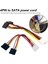 Kablo Adaptörü 1 Kadın 2 Kadın 18CM Usb2.0 4pin Ide Seri Ata Sata HDD Y Splitter Sabit Disk Güç Kablosu Cabo (Yurt Dışından) 1