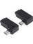 2 Adet/takım Mikro USB Dişi 90 Derece Mini Dişi Sağ Sol Köşe Adaptör Konnektörü Şarj Dönüştürücü Telefon Için Mp3 (Yurt Dışından) 3
