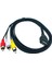 5 Feet/1.5 M USB Dişi 3 Rca Erkek Ses Dönüştürücü Video Av A/v Kablosu Kamera Adaptörü USB Rca Kablosu Av Bağlantı Noktası Tv Kutusu (Yurt Dışından) 3