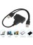 Sata Çift Usb3.0 2.0 Powered Sata 22 Pin Sabit Disk USB 3.0 Kablosu Harici 2.5 Inç Sata HDD SSD Için Yüksek Hızlı Adaptör Kablosu (Yurt Dışından) 2