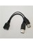 Çift 2 Port USB 2.0 Veri + Güç A Erkek Kadın Y Splitter Adaptör Kablosu Kablosu 15 cm Taşınabilir HDD SSD Muhafaza (Yurt Dışından) 2