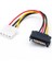 Rgeek 15 Pin Seri Sata Erkek - Molex Lp4 Dişi Güç Kablosu 15CM(6INCH) (Yurt Dışından) 3
