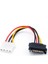 Rgeek 15 Pin Seri Sata Erkek - Molex Lp4 Dişi Güç Kablosu 15CM(6INCH) (Yurt Dışından) 5