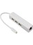 Macbook ve Chromebook Için Ethernet Ağ Lan Adaptörlü USB 3.1 Tip C Usb-C Çoklu 3 Bağlantı Noktalı Hub (Yurt Dışından) 2