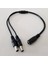 5.5mm x 2.1mm Dc 1 Kadın 2 Erkek 2 Yollu Splitter Güç Kablosu Kablosu Bakır Tel Cctv Kamera Sistemi Için (Yurt Dışından) 3