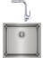 Teka Linea 45.40 Paslanmaz Tezgahaltı Çelik Evye ve Ark 938 Krom Spiralli Batarya Set 1