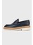 Erkek Lacivert Deri Loafer Ayakkabı 563 152 Erk Ayk Y24 2