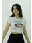 90's Eskitme Baskılı Crop T-Shirt 1