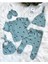Tekno Trust Pamuklu Dinosaur Pattern Mint 5’li Yenidoğan Hastane Çıkışı Seti Casual Örme Unisex 5'li Yeşil 5 Pa 1