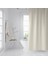 Banyo Perdesi Krem 1X180X200, Perde Borusu Askı Aparatı Köşe Boru Beyaz Hediyeli, Duş Perdesi Seti 2