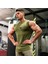 Erkek Nem Emici Hızlı Kuruma Atletik Teknik Performans Sporcu Sıfır Kol T-Shirt Mg-Atlet 2