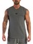 Erkek Nem Emici Hızlı Kuruma Atletik Teknik Performans Sporcu Sıfır Kol T-Shirt Mg-Atlet 1