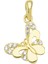 14 Ayar Kelebek Taşlı Altın Kolye Ucu 0,61 gr 1