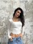 Beyaz Kare Yaka Uzun Kollu Slimfit Basic Body 27053 2
