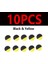 10 Adet Siyah Sarı Stil 12 mm Jıgeecararp Balık Tutma Kaynatmaları Yem Köpük Pop Up Kaynama Topu Sazan Saçına Benzer Zig Rig Besleyici Yöntemi Balık Tutma Lures (Yurt Dışından) 1