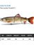 NO.379 Tarzı LUR16.5CM 42G Gerçekçi 4 Eklemli Bölümler Balıkçılık Cazibesi Alabalık Swimbait Balıkçılık Cazibesi Sert Yem Metal Bağlantılı Olta Takımı (Yurt Dışından) 3