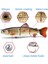 NO.379 Tarzı LUR16.5CM 42G Gerçekçi 4 Eklemli Bölümler Balıkçılık Cazibesi Alabalık Swimbait Balıkçılık Cazibesi Sert Yem Metal Bağlantılı Olta Takımı (Yurt Dışından) 4
