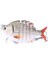 No.5 Tarzı 1 Adet Wobblers Pike Balıkçılık LURES63MMG Yapay Çok Bölümlü Yem Trolling Sert Yem Minnow Sazan Crankbait Olta Takımı (Yurt Dışından) 1