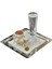 6 Adet Paslanmaz Çelik Gümüş Renk Sunum Tepsisi 21 X21 cm Çay Kahve Pasta Tatlı Servis Sunum 5
