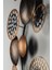Çok Renkli Doreart Bronte Metal Duvar Tablosu, Ev Ofis Duvar Panosu (Bronz) Geleneksel Metal 5+ 4