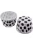 Vıp Cupcake Kalıbı Minik Boy 38*30 mm - 50'li Puantiyeli Beyaz 2