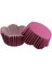 Cupcake Kalıbı Pet Kapsül Dalgalı Kek Kalıbı 65X38 mm - 100 Adet Mor Küçük Puanlı 3.8 cm 1