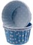 Cupcake Kalıbı Küçük Boy 44*35 mm - 100'LÜ Puantiyeli Mavi 1