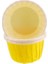 Cupcake Kalıbı Büyük Boy Düz Renk 62*40 mm - 50 Adet Sarı 1