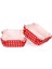 Pet Kapsül 80*80 mm Kağıt Cupcake Kağıdı Kare - 100'LÜ Puantiyeli Kırmızı 1