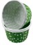 Vıp Cupcake Kalıbı Minik Boy 38*30 mm - 100'LÜ Puantiyeli Yeşil 1