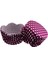 Cupcake Kalıbı Pet Kapsül Dalgalı 65X38 mm - 100 Adet Puantiyeli Mor 3.8x6.5 cm 1