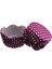 Cupcake Kalıbı Pet Kapsül Dalgalı 65X38 mm - 100 Adet Puantiyeli Mor 3.8x6.5 cm 3