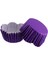 Cupcake Kalıbı Pet Kapsül Dalgalı Kek Kalıbı 65X38 mm - 100 Adet Lila 3.8x6.5 cm 1
