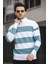 Ht 340011 Çift Renk Erkek Uzun Kol Fermuarlı Dik Yaka Triko Sweater 1