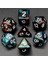 04 Kırmızı Mavi Tarzı Et Glitter Dnd Zar D&d Dice D4 D6 D8 D10 D% D12 D20 Çokyüzlü Oyunlar Zindanlar ve Ejderhalar Için Zar Seti Mtg Rpg (Yurt Dışından) 1