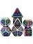 Mavi Gold6 Stili Nebula Metal Çokyüzlü Zar Seti D4 D6 D8 D10 D% D12 D20 Masa Oyunları Için Rpg Dnd (Yurt Dışından) 2