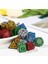 A3 Stili Iidescent Çokyüzlü Zar Seti Glitter Altın Numaraları Trpg Dnd 7-Die D4 D6 D8 D10 D12 D20 Için Oyun Aksesuarı (Yurt Dışından) 2