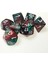 Dnd D&d Rol Yapma Oyunları Için Olyhedral Rpg Zar Seti Ikizler Rengi Kırmızı ve Yeşil (D4 D6 D8 D10 D% D12 ve D20) (Yurt Dışından) 1