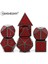 Herhangi Bir 7 Adet Zar Stili Masa Üstü Rpg'ler Için Kırmızı Ipli Zar Çantalı 7 Metal Zar Seti D4 D6 D8 D10 D12 D20 Dnd Rpg Mtg Masa Oyunları Metal Dnd D Zar (Yurt Dışından) 2