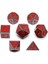 Herhangi Bir 7 Adet Zar Stili Masa Üstü Rpg'ler Için Kırmızı Ipli Zar Çantalı 7 Metal Zar Seti D4 D6 D8 D10 D12 D20 Dnd Rpg Mtg Masa Oyunları Metal Dnd D Zar (Yurt Dışından) 4